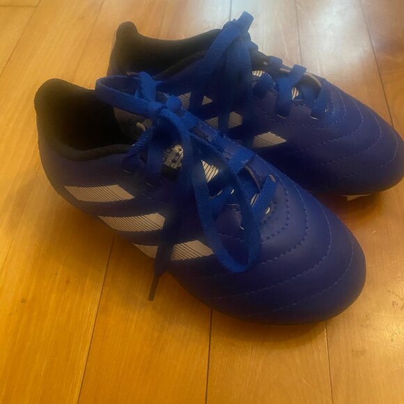 Adidas Kids Blue White Lace Up Soccer Cleats Size 10 SGC 753002  #131696688 F26 - Picture 1 of 3